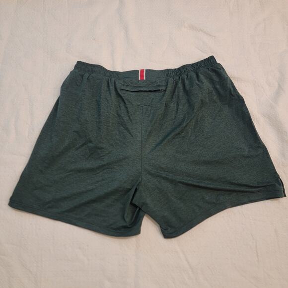 Tracksmith Huckberry Athletic Short Lined LRG Green Running Gym Gorp Performance - Picture 2 of 8